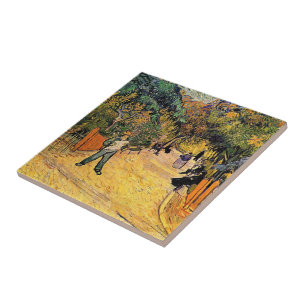 Azulejo De Cerâmica Entrada num Parque Público em Arles.