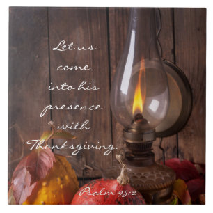 Azulejo De Cerâmica Entre sua presença com acção de graças, salmo 