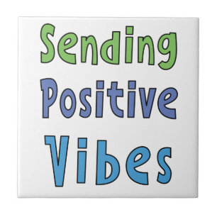 Azulejo De Cerâmica Enviando Vibrações Positivas