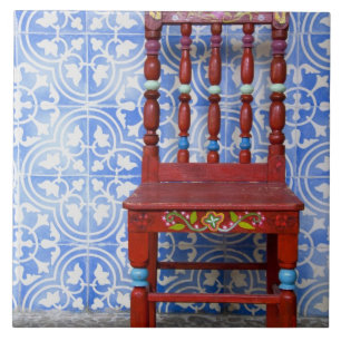 Azulejo De Cerâmica Equador. Cidade de Otavalo nas terras altas. Histó