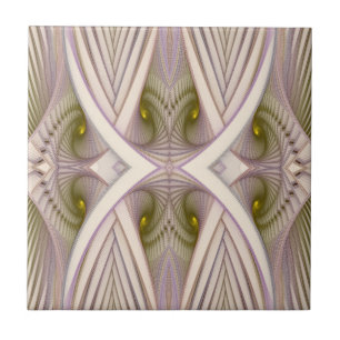 Azulejo De Cerâmica Equinócio Vernal Púrpura e Abstrato branco