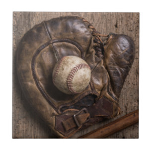 Azulejo De Cerâmica Equipamento Vintage Baseball