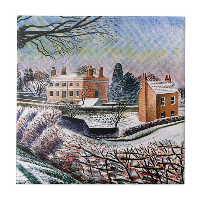 Azulejo De Cerâmica Eric Ravilious - A vitória no inverno (Frente)
