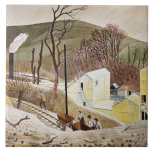 Azulejo De Cerâmica Eric Ravilious - Cement Works No 2