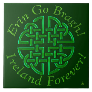 Azulejo De Cerâmica Erin Go Bragh! Nó! (Azulejo de Cerâmica)
