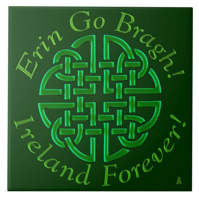 Azulejo De Cerâmica Erin Go Bragh! Nó! (Azulejo de Cerâmica) (Frente)