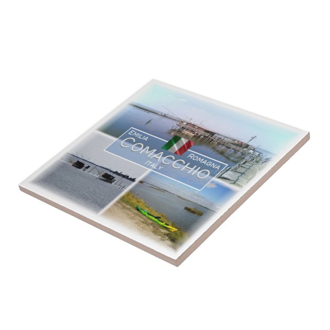 Azulejo De Cerâmica ERM030 COMACCHIO, Emilia Romagna, Itália, (Lateral)