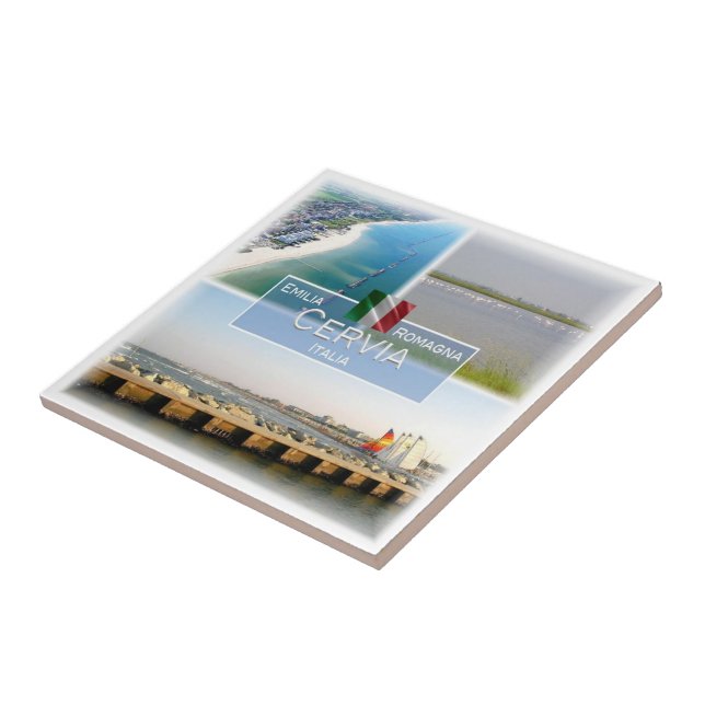 Azulejo De Cerâmica ERM037 CERVIA, Emilia Romagna, Itália, (Lateral)