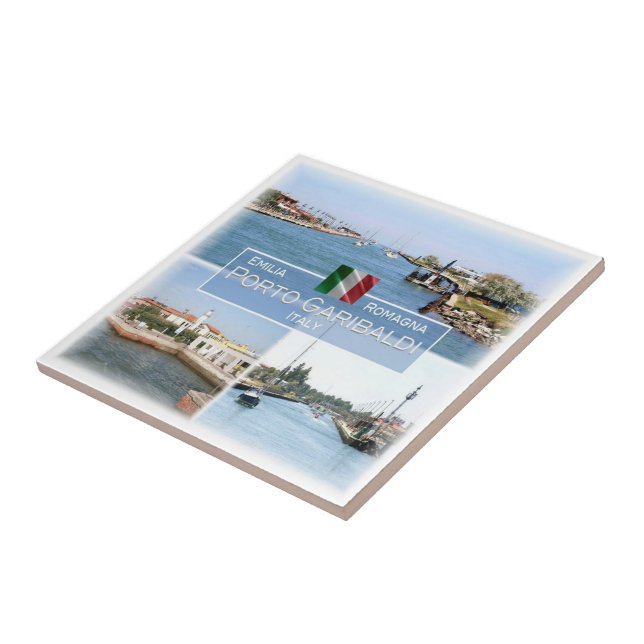 Azulejo De Cerâmica ERM040 PORTO GARIBALDI, Itália, (Lateral)