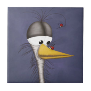 Azulejo De Cerâmica Ernie o Egret