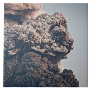 Azulejo De Cerâmica Erupção vulcânica de Eyjafjalljokull