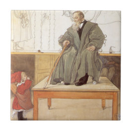 Azulejo De Cerâmica Esborjn e seu avô (Rapariga e Avô)