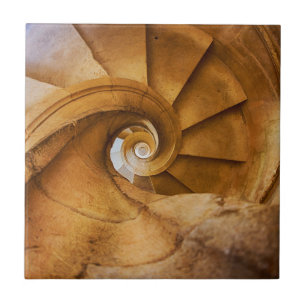 Azulejo De Cerâmica Escadaria em espiral descendente, Portugal