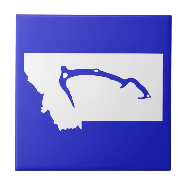 Azulejo De Cerâmica Escalada no Gelo Montana (Frente)