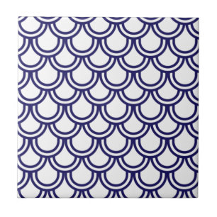 Azulejo De Cerâmica Escalas azuis