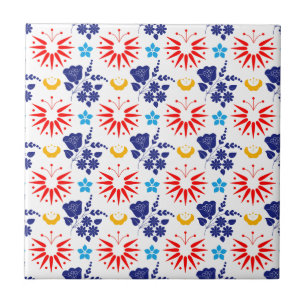 Azulejo De Cerâmica Escandinavo Ditsy