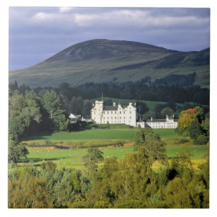Azulejo De Cerâmica Escócia, Tayside, Castelo de Blair. Num campo esme