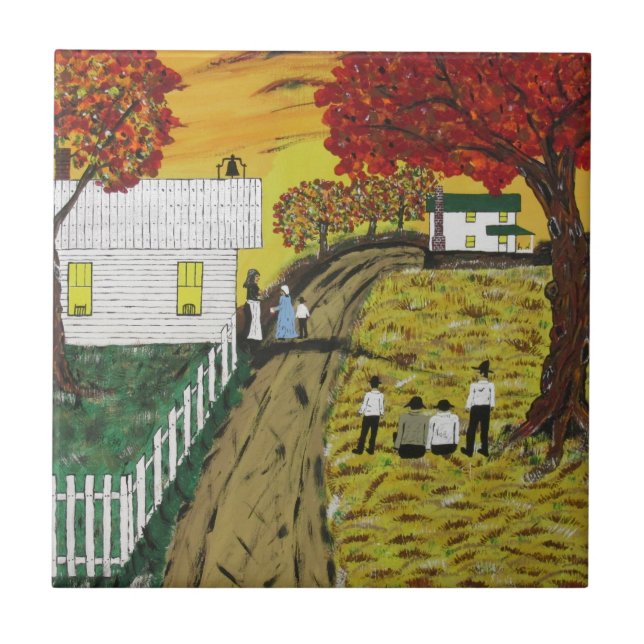 Azulejo De Cerâmica Escola velha Bell (Frente)
