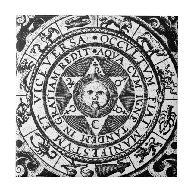 Azulejo De Cerâmica Escondido torna-se manifesto (Frente)