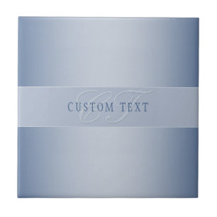 Azulejo De Cerâmica Escrevendo de Script Monograma Editável Elegante  