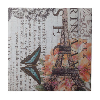 Azulejo De Cerâmica escritores de jornal de Paris eiffel torre