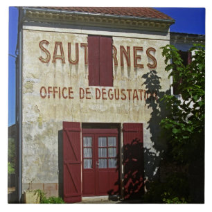 Azulejo De Cerâmica Escritório de Degustação de Sauternes (Degustação