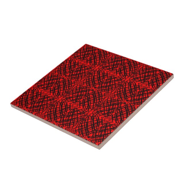 Azulejo De Cerâmica Escrivora Simples | Inclinação Espelho | Vermelho  (Lateral)