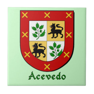 Azulejo De Cerâmica Escudo da família Acevedo