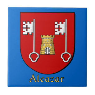 Azulejo De Cerâmica Escudo da família Alcazar