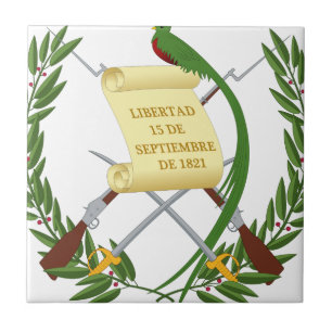 Azulejo De Cerâmica Escudo de armas da Guatemala - Casaco de armas