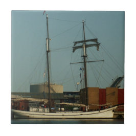 Azulejo De Cerâmica Escuna holandesa no porto dinamarquês