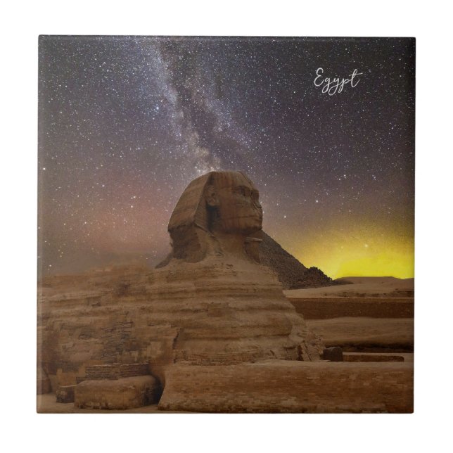 Azulejo De Cerâmica Esfinge Excelente De Giza (Frente)