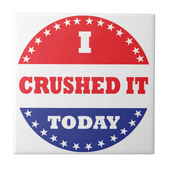 Azulejo De Cerâmica Esmagei Hoje (Frente)