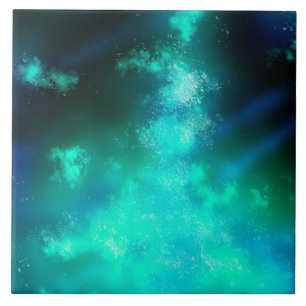 Azulejo de Cerâmica Esmeralda do Céu Noturno