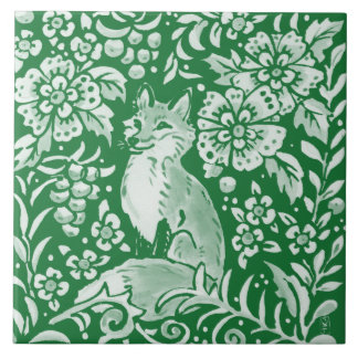 Azulejo De Cerâmica Esmeralda Floresta Verde Fofa Fofo 