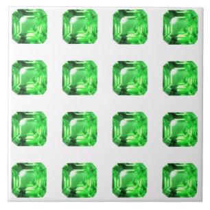Azulejo De Cerâmica Esmeralda, Verde Brilhante