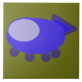 Azulejo De Cerâmica Espaçamento Azul em Verde