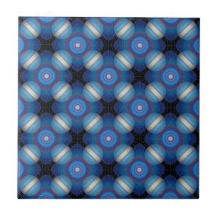 Azulejo De Cerâmica Espaçamento Azul Geométrico