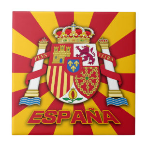 Azulejo De Cerâmica Espana Casaco de Armas