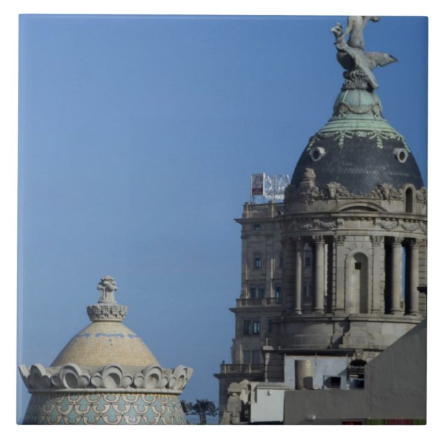 Azulejo De Cerâmica Espanha, Catalunha, Barcelona. Teto de Barcelona 2 (Frente)