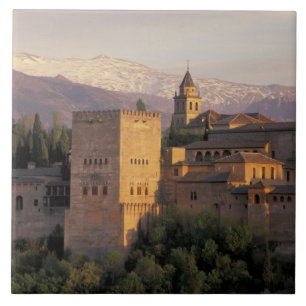 Azulejo De Cerâmica Espanha, Granada, Andaluzia O Alhambra,