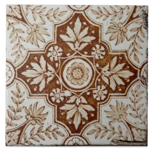 Azulejo De Cerâmica Espanhol Antigo Vintage