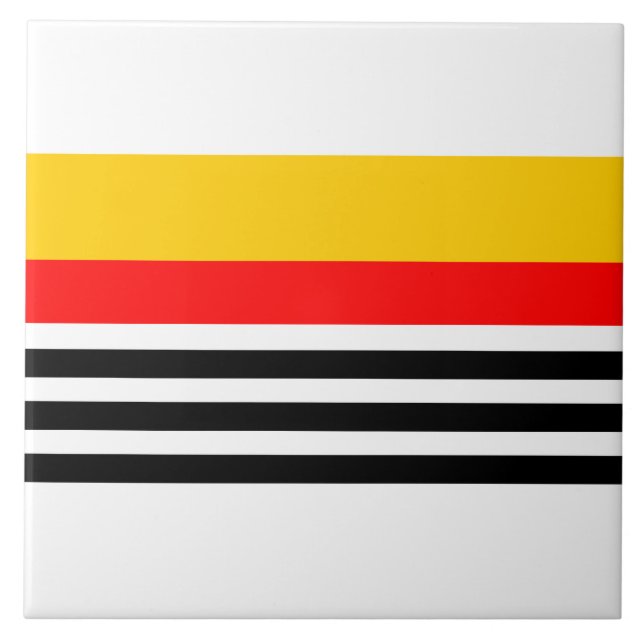 Azulejo De Cerâmica Espanhol Clássico de Stripe (Frente)