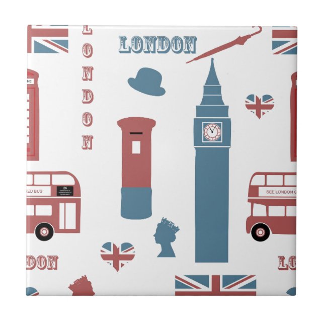 Azulejo De Cerâmica Especial de Londres (Frente)