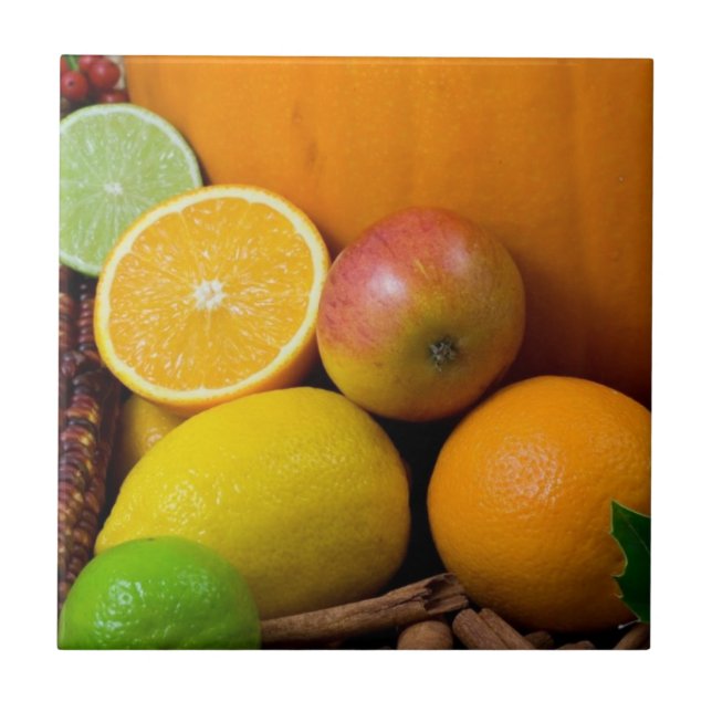 Azulejo De Cerâmica Especiaria da queda (Frente)