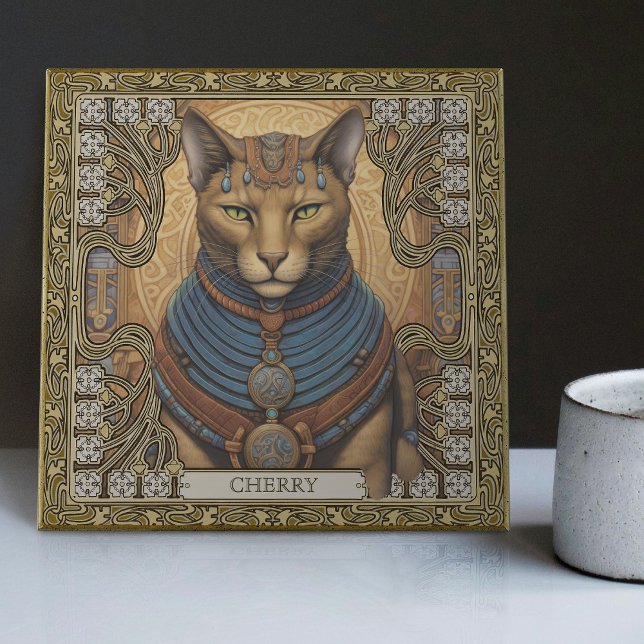Azulejo De Cerâmica Espécie de Aguardente de Gato de Harmonia Simétric (Criador carregado)
