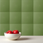 Azulejo De Cerâmica Espessura de tomilho liso de cor sólida<br><div class="desc">Design verde de tomilho liso de cor sólida.</div>