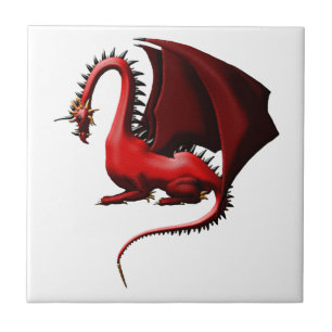 Azulejo De Cerâmica Espinho, o dragão vermelho