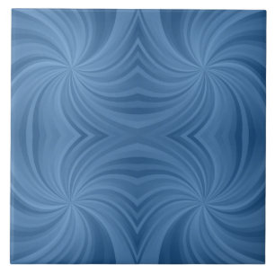 azulejo de cerâmica espiral azul