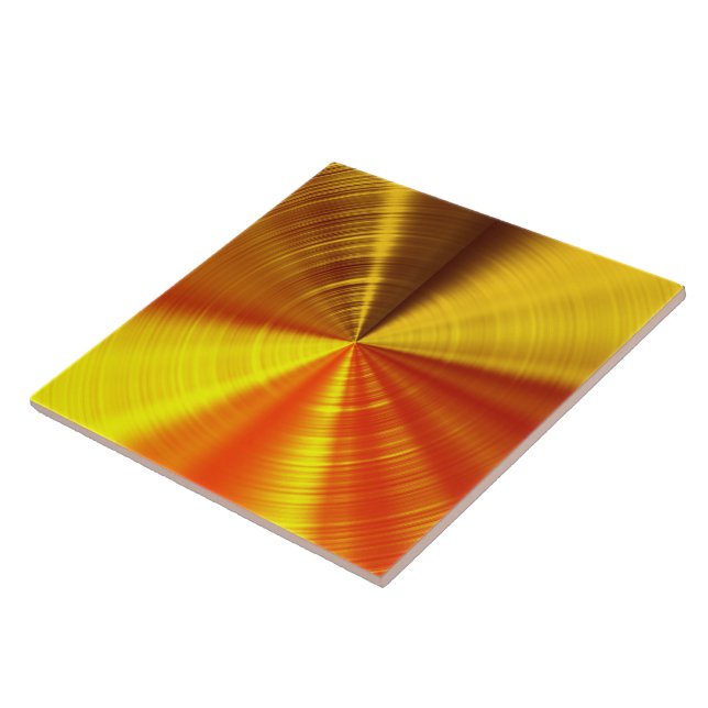 Azulejo De Cerâmica Espiral Dourado metálica (Lateral)